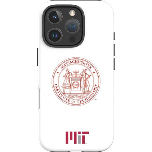 Massachusetts Institute of Technology MIT White Logo iPhone 16 Pro Impact Case